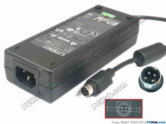 117733 LITE-ON PA-1081-01 AC Adapter- Laptop 12V 6.67A, 4-Pin P1&4=V+, C14 LITE-ON PA-1081-01 AC Adapter- Laptop
