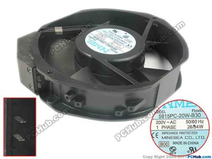 118022 NMB-MAT / Minebea 5915PC-20W-B30 Server - Round Fan B00, dia172x150x38, 200V 34W NMB-MAT / Minebea 5915PC-20W-B30 Server - Round Fan 