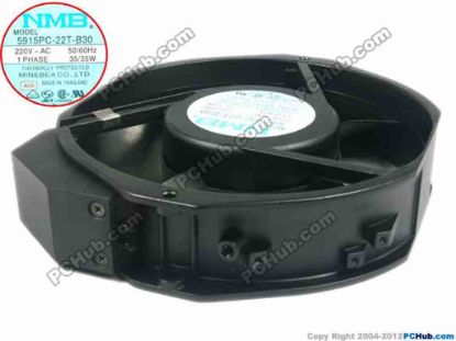 118023 NMB-MAT / Minebea 5915PC-22T-B30 Server - Round Fan A00, sq170x170x38, 2pin ,220V, 35W NMB-MAT / Minebea 5915PC-22T-B30 Server - Round Fan 