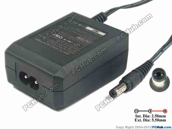118095 Other Brands OKI AC Adapter 5V-12V 5V 2A, 2.5/5.5mm, 2-Prong, New Other Brands OKI AC Adapter 5V-12V 
