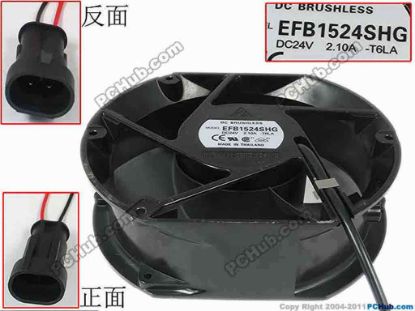 118512 NMB-MAT / Minebea EFB1524SHG Server - Round Fan T6LA, dia170x150x50, w60x2x2, 24V 2.10A NMB-MAT / Minebea EFB1524SHG Server - Round Fan 