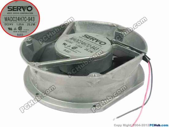 118514 Japan Servo MADC24H7C-943 Server - Round Fan 2-wire, 24V 1.05A Japan Servo MADC24H7C-943 Server - Round Fan