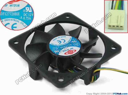 118567 TOP MOTOR DF127720BH Server - Square Fan w120x4x4, 12V 0.75A TOP MOTOR DF127720BH Server - Square Fan