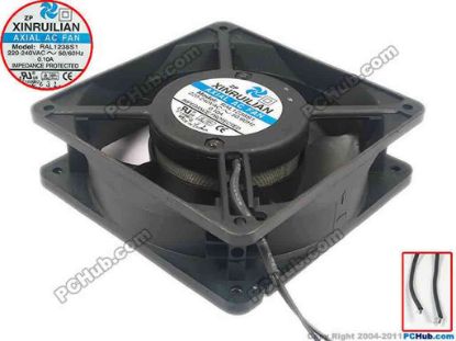 118581 XIFAN / Xinruilian RAL1238S1 Server - Square Fan sq120x120x38, 2-wire, 240V 0.10A XIFAN / Xinruilian RAL1238S1 Server - Square Fan