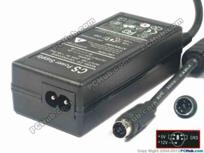 118975 Other Brands CS Power AC Adapter 5V-12V 12V 2A, 5V 2A, 5P, P3=12V, P4&5=5V, 2-Prong Other Brands CS Power AC Adapter 5V-12V