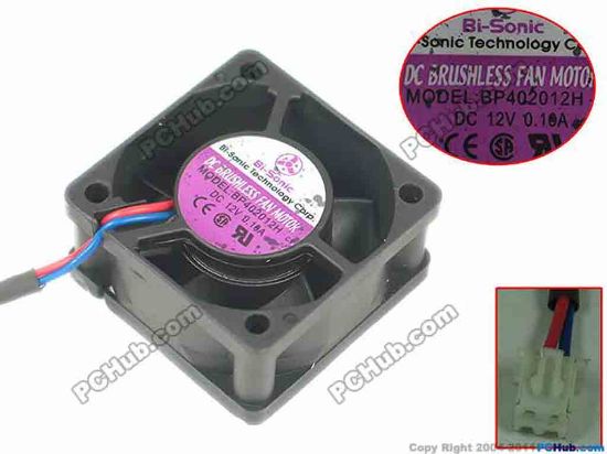 119109 INNOVATIVE BP402012H Server - Square Fan sq40x40x20, 2-wire, 12V 0.16A INNOVATIVE BP402012H Server - Square Fan 