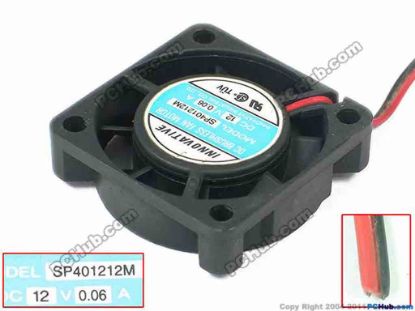 119111 INNOVATIVE SP401212M Server - Square Fan sq40x40x10, 2-wire, 12V 0.06A INNOVATIVE SP401212M Server - Square Fan 