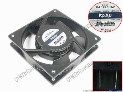 119114 Kaku KA1225HA2 Server - Square Fan sq120x120x25, 220V  Kaku KA1225HA2 Server - Square Fan 