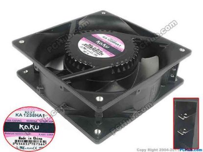 119115 Kaku KA1238HA1 Server - Square Fan sq120x120x38, 120V 0.28A Kaku KA1238HA1 Server - Square Fan 