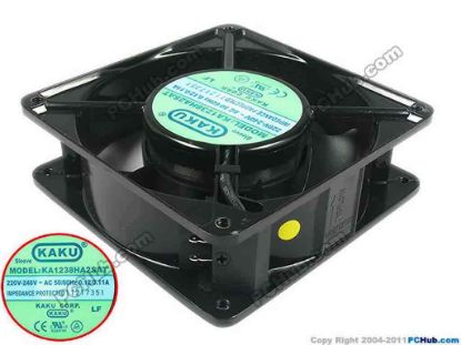 119117 Kaku KA1238HA2SAT Server - Square Fan sq120x120x38, 2pin, 240V 0.12A Kaku KA1238HA2SAT Server - Square Fan