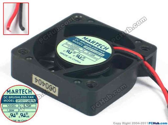 119140 MARTECH DF0401012SEHN Server - Square Fan sq40x40x10, w90x2x2, 12V 0.10A MARTECH DF0401012SEHN Server - Square Fan 