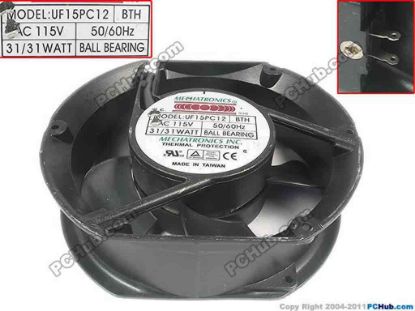 119186 MECHATRONICS UF15PC12 Server - Round Fan BTH, dia150x150x50, 115V  60Hz MECHATRONICS UF15PC12 Server - Round Fan