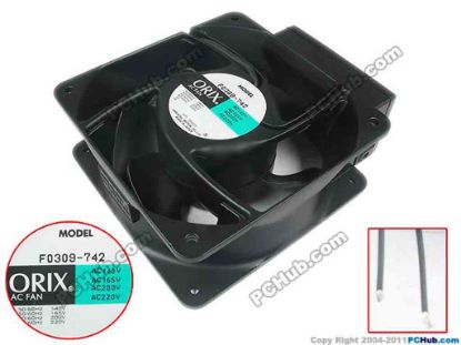 119199 ORIX F0309-742 Server - Square Fan sq160x160x62, 220V 50Hz ORIX F0309-742 Server - Square Fan 