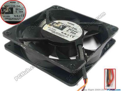 119215 ORIX MDE1225-24L Server - Square Fan sq120x120x25, 3-wire, 24V 0.30A ORIX MDE1225-24L Server - Square Fan 