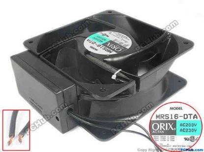 119226 ORIX MRS16-DTA Server - Square Fan sq160x160x60, 230V 0.25A ORIX MRS16-DTA Server - Square Fan 