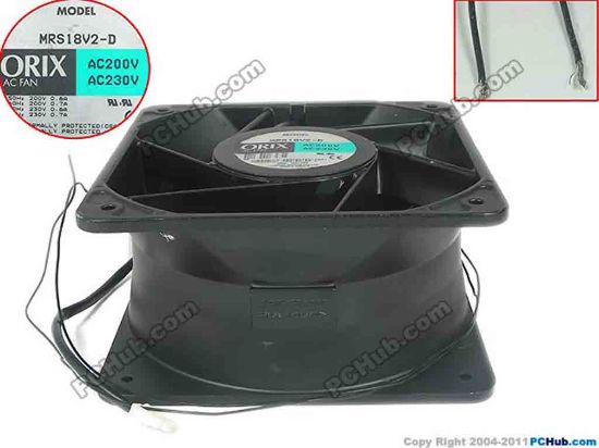 119229 ORIX MRS18V2-D Server - Square Fan 2-wire, 230V 0.7A ORIX MRS18V2-D Server - Square Fan