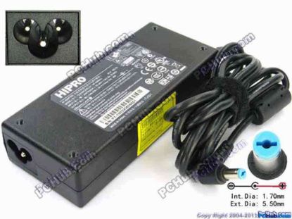119341 HIPRO HP-A0904A3 AC Adapter - NEW Original 19V 4.74A, 5.5/1.7mm, 3-Prong, New HIPRO HP-A0904A3 AC Adapter - NEW Original