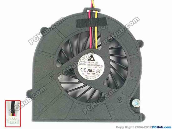 119370 Delta Electronics KSB0505HA-A Cooling Fan  9M1N, 5V 0.38A, Bare fan Delta Electronics KSB0505HA-A Cooling Fan  