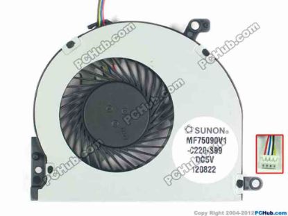 119401 SUNON MF75090V1-C220-S99, 698079-001 Cooling Fan  5V, Bare fan SUNON MF75090V1-C220-S99, 698079-001  Cooling Fan