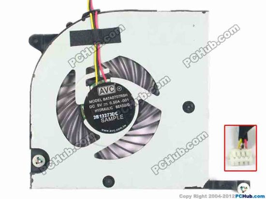 119461 Lenovo IdeaPad U510 Cooling Fan  -001, w60x3x4, 5V 0.50A, Bare fan Lenovo IdeaPad U510 Cooling Fan  