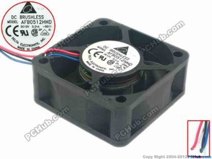 119478 Delta Electronics AFB0512HHD Server - Square Fan -5G11, sq50x50x20, 3-wire, 12V 0.21A Delta Electronics AFB0512HHD Server - Square Fan 