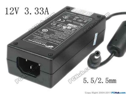 119538 FSP Group Inc FSP040-DGAA1 AC Adapter 5V-12V 12V 3.33A Barrel 5.5/2.5mm, IEC C14， NEW FSP Group Inc FSP040-DGAA1， FSP040-RHAN2， AC Adapter 5V-12V