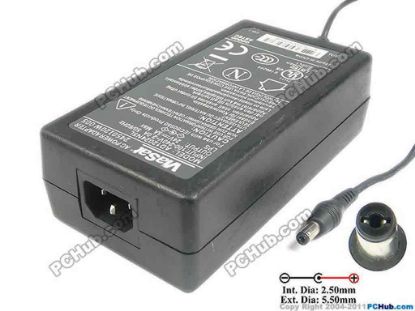 119549 ViaSat AD12024N5L AC Adapter 20V & Above 24V 5A, 5.5/2.5mm, C14 ViaSat AD12024N5L AC Adapter 20V & Above 