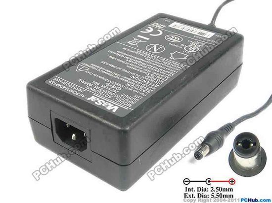 119549 ViaSat AD12024N5L AC Adapter 20V & Above 24V 5A, 5.5/2.5mm, C14 ViaSat AD12024N5L AC Adapter 20V & Above 