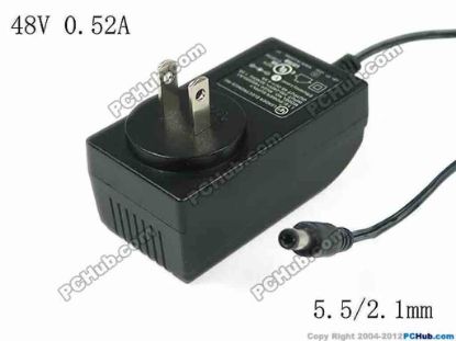 119578 LEI / Leader MU24-1480050-A2 AC Adapter- Laptop 48V 0.52A, Barrel 5.5/2.1mm, US 2 Pin Plug LEI / Leader MU24-1480050-A2 AC Adapter- Laptop 
