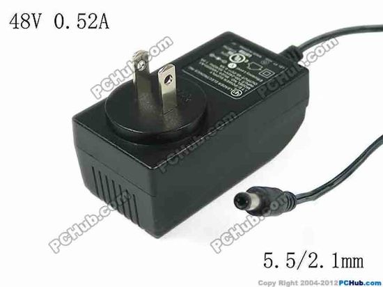 119578 LEI / Leader MU24-1480050-A2 AC Adapter- Laptop 48V 0.52A, Barrel 5.5/2.1mm, US 2 Pin Plug LEI / Leader MU24-1480050-A2 AC Adapter- Laptop 