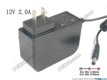119598 Other Brands Honor AC Adapter - NEW Original 12V 2A, 5.5/2.1mm, US 2-Pin Plug, New Other Brands Honor AC Adapter - NEW Original 