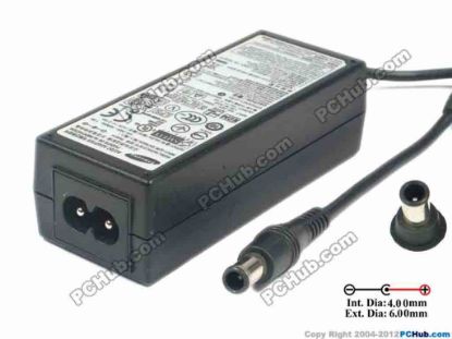 119624 Samsung PN3014 AC Adapter 13V-19V 14V 2.14A, Barrel 6.0/4.0mm With Pin, 2-Prong Samsung PN3014 AC Adapter 13V-19V 