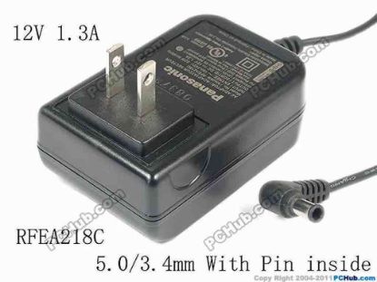 119705 Panasonic AC to DC (Panasonic) AC Adapter - NEW Original 12V 1.3A, 5.0/3.4mm Pin, US 2-Pin Panasonic AC to DC (Panasonic) AC Adapter - NEW Original 