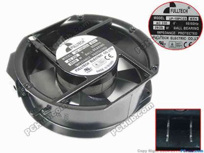120000 FULLTECH UF-15PC23 Server - Round Fan BTH, 230V 29W FULLTECH UF-15PC23 Server - Round Fan 76<br />
