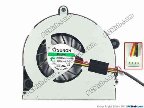 120054 SUNON MF60090V1-C262-S99 Cooling Fan  5V 2.00W, Bare fan SUNON MF60090V1-C262-S99 Cooling Fan  