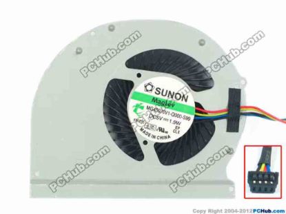 120056 SUNON MG45070V1-Q000-S99 Cooling Fan  w40x4x4, 5V 1.9W, Bare fan SUNON MG45070V1-Q000-S99 Cooling Fan  