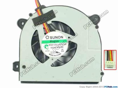 120064 SUNON MG60120V1-C070-S99 Cooling Fan  5V 2.0W, Bare fan SUNON MG60120V1-C070-S99 Cooling Fan  