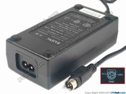 120233 UPH Other Brand AC Adapter 20V & Above 24V 2.5A, 3-P D, P1=24v, 2-Prong, NEW UPH Other Brand AC Adapter 20V & Above