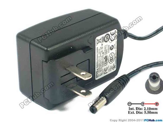 120250 DVE DSA-12CA-12 AC Adapter 5V-12V 12V 1A, 5.5/2.1mm, US 2-Pin, New DVE DSA-12CA-12 AC Adapter 5V-12V 