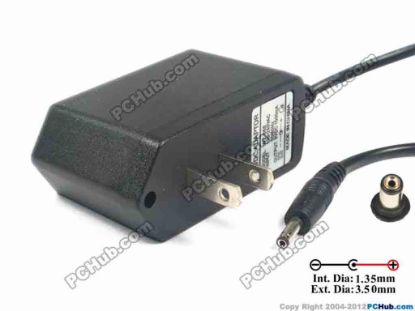 120317 UPH Other Brand AC Adapter 5V-12V 9V 1A, 3.5/1.35mm, US 2-Pin, New UPH Other Brand AC Adapter 5V-12V 