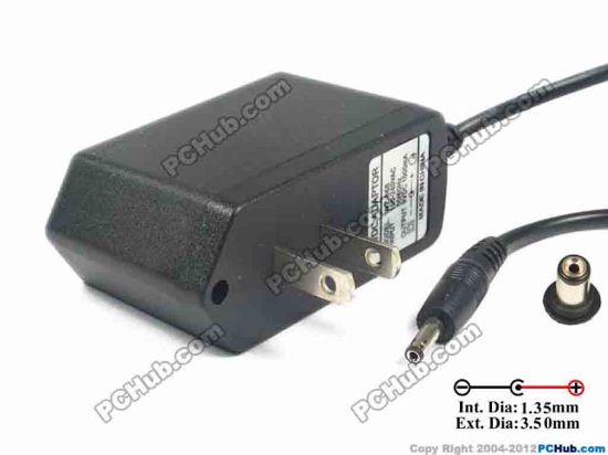 120317 UPH Other Brand AC Adapter 5V-12V 9V 1A, 3.5/1.35mm, US 2-Pin, New UPH Other Brand AC Adapter 5V-12V 