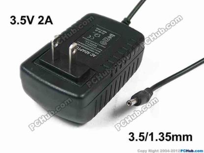 120329 PCH OEM Power Camera- AC Adapter 3.5V 2A, 3.5/1.35mm, US 2-Pin, New PCH OEM Power Camera- AC Adapter 