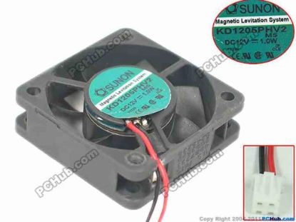 120720 SUNON KD1205PHV2 Server - Square Fan MS, sq50x50x15, 2-wire, 12V 1.0W SUNON KD1205PHV2 Server - Square Fan 