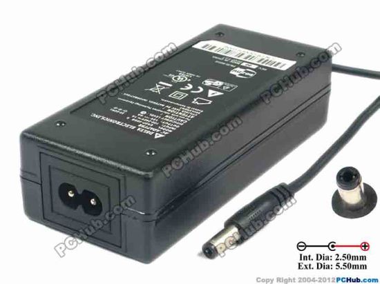 121663 Delta Electronics EADP-48GB AC Adapter 5V-12V 12V 4A, 5.5/2.5mm, 2-Prong, New Delta Electronics EADP-48GB AC Adapter 5V-12V 
