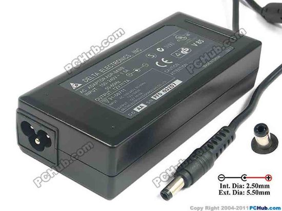 121771 Delta Electronics ADP-84WB AC Adapter 5V-12V 12V 7A, 5.5/2.5mm, 3-Prong , New Delta Electronics ADP-84WB AC Adapter 5V-12V 