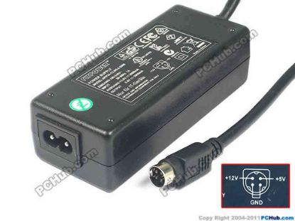 121785 Other Brands SPP34-12.0/5.0-2000 AC Adapter 5V-12V 12V 2A, 5V 2A, 4P, P1=5V, P4=12V, 3-Prong, New Other Brands SPP34-12.0/5.0-2000 AC Adapter 5V-12V