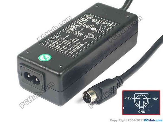 121785 Other Brands SPP34-12.0/5.0-2000 AC Adapter 5V-12V 12V 2A, 5V 2A, 4P, P1=5V, P4=12V, 3-Prong, New Other Brands SPP34-12.0/5.0-2000 AC Adapter 5V-12V
