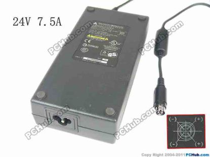 121802 PCH OEM Power AC Adapter 20V & Above 24V 7.5A, P1&4=+, 3-Prong, New PCH OEM Power AC Adapter 20V & Above 