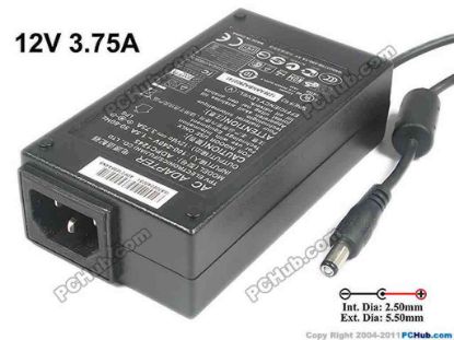 121806 Philips AC To DC (Philips) AC Adapter 5V-12V 12V 3.75A, 5.5/2.5mm, C14 , New Philips AC To DC (Philips) AC Adapter 5V-12V 