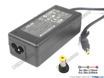 121845 ASUS Eee PC 1000 Series AC Adapter 5V-12V 9.5V 2.315A, 4.0/1.7mm, 3-Prong, New ASUS Eee PC 1000 Series AC Adapter 5V-12V 